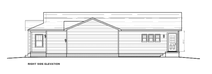 Magnolia r elevation and exterior home features