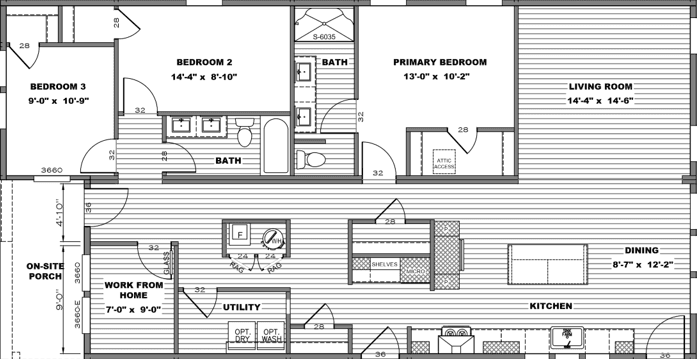 Magnolia r floor plan home features